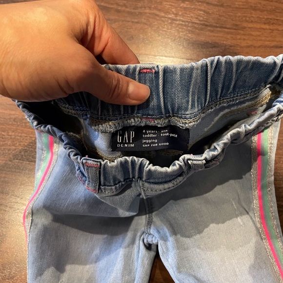 Distressed jean legging style. - Picture 3 of 3